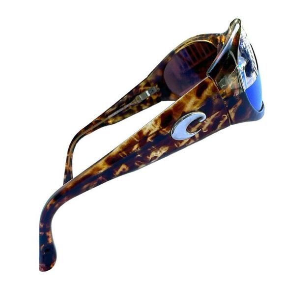 COSTA DEL MAR Sunglasses SW10 Swordfish Tortoise Brown Blue Mirrored Lenses Made - Picture 5 of 9